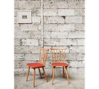 Alma, la paire de chaises rouge n°448
