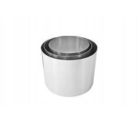 Alma Manufacturer Lot de 3 Cercles à Pâtisserie Ronds 16x16x12 cm Argenté | Hauts pour Layer Cake, Génoise et Entremets, 3 Formats Ronds, Inox Robuste, Nettoyage Facile