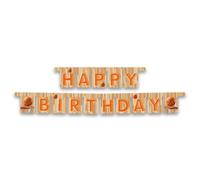ALMACENESADAN, 5354 Pack fête d'anniversaire composé d'une guirlande Happy Birthday Basketball, produit en carton, dimensions étendues d'environ 3 mètres
