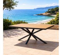 Table de jardin 8 places effet bois 190cm ALMADA