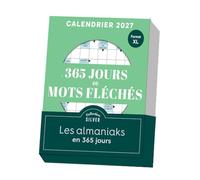 Almaniak Silver 365 jours de mots fléchés Calendrier 2027 - Collectif - Editions 365 - Coffret - Ephéméride