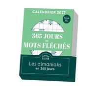 Almaniak Silver 365 jours de mots fléchés Calendrier 2027 - Collectif - Editions 365 - Coffret - Ephéméride
