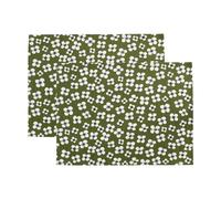 Almedahls Tablette de table Belle Amie 2 pièces Vert foncé 34x45 cm