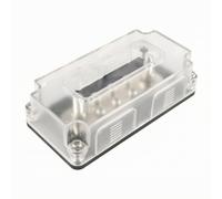 Almencla Barre Collective Cvercle Protection Haute Conductivité Barre Collective Bornes à Vis Compact Bloc Distribution Alimentation, 6 Façons Rangée Simple