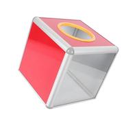 Almencla Boîte de Collecte Transparente Simple Face pour Tombola, Boîte à Commentaires Polyvalente, Boîte à Dons, Urne pour Loterie Lors de Mariages et de, 25 Cm