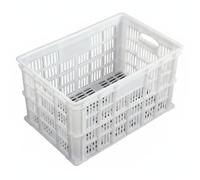 Almencla Conteneur de Rangement Rectangulaire avec Poignées Ergonomiques Boîte Empilable Ventilée en Plastique PE Caisse Solide, Panier De 40 Catties, 52,5 Cm De Long, 36 Cm De Large, 27 Cm De Haut