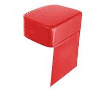 Almencla Coussin Rehausseur Rehausseur de Siège pour Coupe de Cheveux Coussin pour Enfant en Cuir PU et Mousse Haute Densité Accessoire pour Chaise de Salon Ad, Rouge