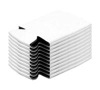 Almencla Lot de 10 Manchons Isothermes Souples En Néoprène pour Canettes de Bière, Bouteilles D'eau et Canettes de Modèles Vierges Pliables à Personn, Blanche