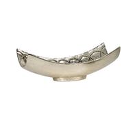 Almencla Plateau Ovale en Aluminium Métallique Plat Présentation en Métal Polyvalent lle Décorative Ovale pr lle à Manger, Console, L
