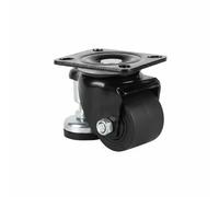 Almencla Roulette Industrielle Lourde Roulette Pivotante Roulette de Mise à Niveau Roulette de Nivellement avec Cadre Acier et Bande Caoutchouc pour, 2,5 Po