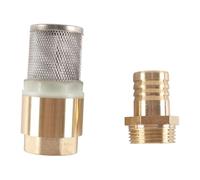 Alnicov Clapet de Pied 1" BSP, Ressort en Laiton, clapet Anti-Retour, Filtre d'admission de Pompe avec Embout de 25 mm pour Pompe