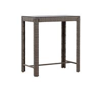 Paris Prix Table de bar de jardin Alo ronde Gris 110 cm