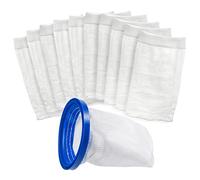 Alocs Sacs filtrants réutilisables pour aspirateur de Piscine avec Lot de 10 Sacs filtrants en Maille Ultrafine pour Piscine Blaster, Water Tech Max et Catfish Ultra Pool Aspirateur Sable et Limon