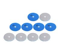 Alomejor 10 Pièces Disques de Ponçage Diamant Tampons pour Polir les Pierres de Béton de Marbre 3 Pouces Résine Durable 50 Maille