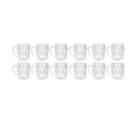 Alomejor 12 Pièces Mini Chopes à Bière Simulation Verre Cristal Clair 1.4 Cm Mini Verres à Bière Ensemble Modèle de Bière pour la Fête de Maison de Poupée Poupées et Jouets rembourrés