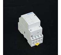 Alomejor 4P 16A Contacteur AC Domestique pour Rail DIN (220V/230V) | Conception compacte, isolation supérieure, installation facile, pour un usage domestique, tension nominale AC 24 V/220 V.