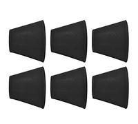 Alomejor Abat-jour en Tissu à Clipser pour Ampoules E14, Design Simple et Moderne pour Lampes de Sol et de Table, Noir avec Doublure Dorée, 6 Pièces