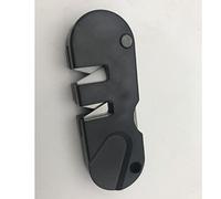 Alomejor Aiguisoir en Acier au Tungstène pour le Camping | Taille compacte, applications multiples, trou pour lanière pour un transport facile, couleur noire