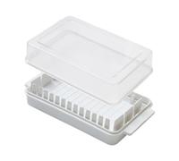 Alomejor Beurrier avec , Utilisation Facile et Design Propre | Matière plastique, Solution de rangement étanche, Accessoire de cuisine compact