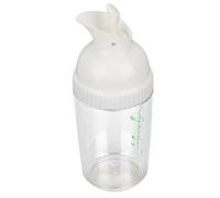 Alomejor Bouteille de Vinaigrette étanche de 200ml avec Couvercle Rabattable pour Assaisonnements de Cuisine, Contrôle de L'huile et du Vinaigre (WHITE)