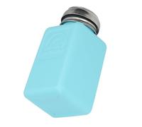 Alomejor Bouteille Distributrice de Solvant Antistatique de 200ml, avec Couvercle en Acier Inoxydable de Type Presse pour une Manipulation Sûre des Liquides (BLUE)