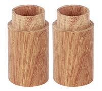 Alomejor Bouteille en Bois D'huile Essentielle, Mallette de Rangement Anti-Fuite pour Voyager, 10 Pièces pour Les Amateurs D'aromathérapie (2.9 diamètre extérieur)