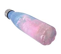 Alomejor Bouteille Isotherme en Acier Inoxydable en Forme de, Bouteille D'hydratation Chic pour le Sport, L'école, les Voyages, les Aventures en Plein Air, 1 X D'eau (ciel étoilé rose)
