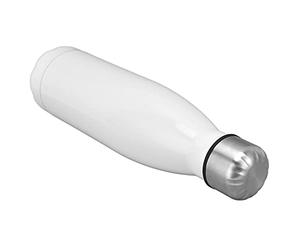 Alomejor Bouteille Isotherme en Acier Inoxydable en Forme de, Bouteille D'hydratation Chic pour le Sport, L'école, les Voyages, les Aventures en Plein Air, 1 X D'eau (Blanc brillant)