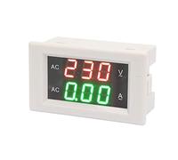 Alomejor Compteur Numérique Double, Ampèremètre et Voltmètre Compacts