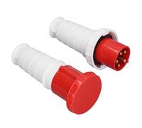 Alomejor Connecteur Industriel à 5 Broches, Conception IP67 | Imperméable, matériau en polypropylène, courant 63 A, utilisation en extérieur, étanchéité fiable.