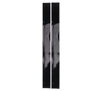Alomejor Couvre-écarts de Cuisinière en Silicone Antistatique, Bande de Remplissage à Large écart Facile à Nettoyer pour Table de Cuisson de Cuisine, Noir, 2 Pièces pour Surfaces de Cuisinière et de