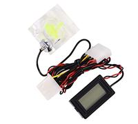 Alomejor Débitmètre avec Kit de Thermomètre Numérique | Mesure de température de haute précision, surveillance du débit à trois voies, installation facile, pour les configurations