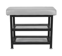 Alomejor Étagère à Chaussures D'entrée, Banc de Siège rembourré, Rangement pour Chambre à Coucher Intérieure, Organisateur de Chaussures Stable pour Couloir (Grey)