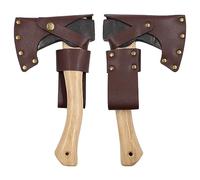 Alomejor Gaine de Hache, Housse de Protection Légère et Portable pour Tête de Hache et Poignée pour Le Camping et Les Travaux Extérieurs (Marron)