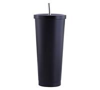 Alomejor Gobelet Isotherme 750ml, Design Élégant (BLACK) | Acier inoxydable de qualité alimentaire, Conservation de la chaleur, Résistant à la corrosion, Convient au bubble tea