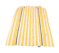Alomejor Housse D'étagère de Rangement Imperméable à Rayures Jaunes et Blanches, avec Conception D'accès Facile pour Hangars, Patios, Matériau en Polyester 210D (Grand)