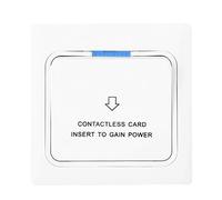 Alomejor Interrupteur à Carte apteur d'électricité D'hôtel, 170V-250V | Surface PC transparente, faible perte de circuit, prend en charge l\'induction de fréquence 125K