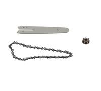 Alomejor Jeu de Chaînes de Tronçonneuse, Accessoires de Remplacement en Acier de qualité Supérieure pour Mini Tronçonneuse électrique, Plaque de Guidage de 6 Pouces de 186mm et Chaîne de 230mm