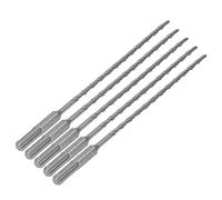 Alomejor Jeu de Forets à Percussion 5 Pièces avec Pointes en Carbure pour Marteau Perforateur Rotatif 210mm pour Applications de Béton de Brique (5 millimètres)