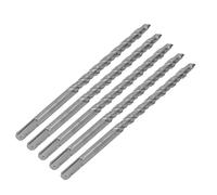 Alomejor Jeu de Forets à Percussion 5 Pièces avec Pointes en Carbure pour Marteau Perforateur Rotatif 210mm pour Applications de Béton de Brique (12mm)