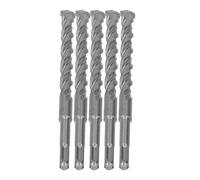 Alomejor Jeu de Forets à Percussion 5 Pièces avec Pointes en Carbure pour Marteau Perforateur Rotatif 210mm pour Applications de Béton de Brique (16mm)