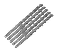 Alomejor Jeu de Forets à Percussion 5 Pièces avec Pointes en Carbure pour Marteau Perforateur Rotatif 210mm pour Applications de Béton de Brique (14mm)