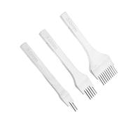 Alomejor Jeu de Poinçon à Griffe, 3 Tailles pour Travail du Cuir (Spacing | Acier durable, Poignée polie confortable, Dents tranchantes pour une utilisation facile, Parfait pour les coutures en cuir