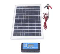 Alomejor Kit de Panneau Solaire, Contrôleur MPPT 50W pour Camping-car | Comprend une pince de batterie de , une conception légère, un contrôleur étanche, compatible avec l\'extérieur
