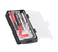 Alomejor Kit de Réparation de Filetage 15 Pièces, Ensemble D'outils Manuels D'excellente Performance pour la Réparation Automobile M14x1.50mm