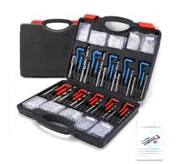 Alomejor Kit de Réparation de Filetage, Jeu de 261 Pièces SAE et Métrique