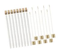 Alomejor Kit de Torche pour Bouteille de Vin Longue Durée avec Supports de Mèche en Laiton et Bouchons pour Utilisation dans Le Jardin et la Terrasse