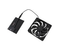 Alomejor Kit de Ventilateur D'extraction de Panneau Solaire, Système de Ventilation Durable 3W pour Serres de Caravane Domestique 12x12cm