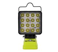 Alomejor Lampe de Travail LED sans Fil, luminosité Réglable | Compatible avec les batteries Ryobi, ports USB, économe en énergie, pour le camping et l\'entretien de la maison