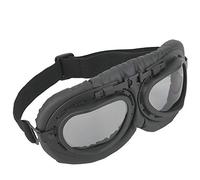 Alomejor Lunettes de Moto, Bandeau Réglable avec Confort rembourré et Design Flexible, Lentille Anti-buée Résistante aux Rayures pour Bloquer le Vent, la Poussière, la Neige, la (Gris 317)